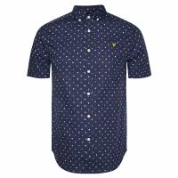 Lyle i Scott Flag Print Mężczyźni Koszula z krótkim rękawem SW1302V-W154