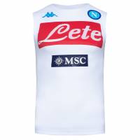 SSC Napoli Kappa Uomo Funzionale Maglia per l'allenamento 3112P3W-BIANCO