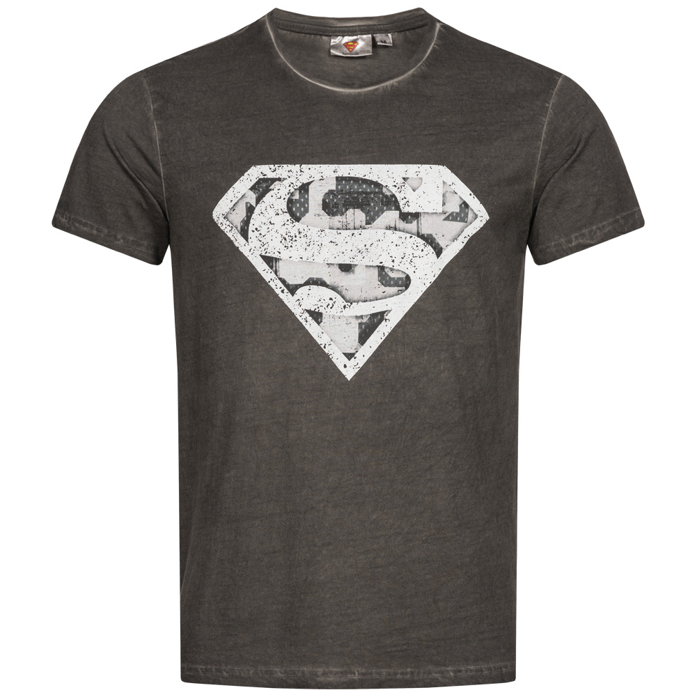 Gepolijst Zonsverduistering plus Superman DC Comics Heren T-shirt ER3532-d grijs | sport-korting.nl