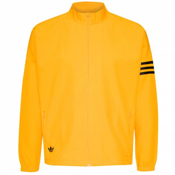 Adidas originals track jacket yellow hotsell