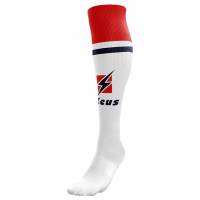 Zeus Calza United Football Socks white red