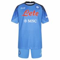 SSC Neapel EA7 Emporio Armani Kinderen Voetbaltenue EASSCN23W01JR-AZZURRO