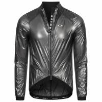 Oakley Jawbreaker Road Jacket Blackout Heren Wielerjas 412430-02E-GRIJS