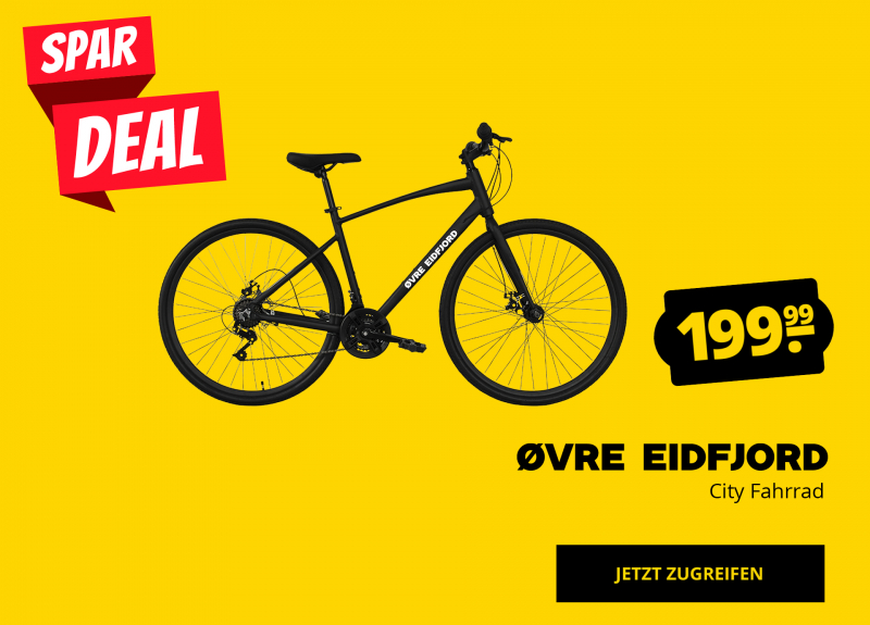 Øvre Eidfjord City Fahrrad nur 199,99 €!