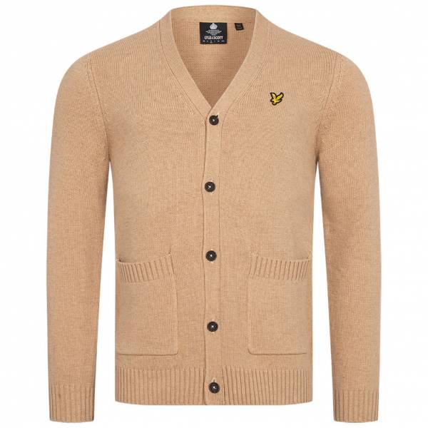 Lyle &amp; Scott Blend Cardigan Mężczyźni Rozpinany sweter z dzianiny od wełna KN1458V-W156