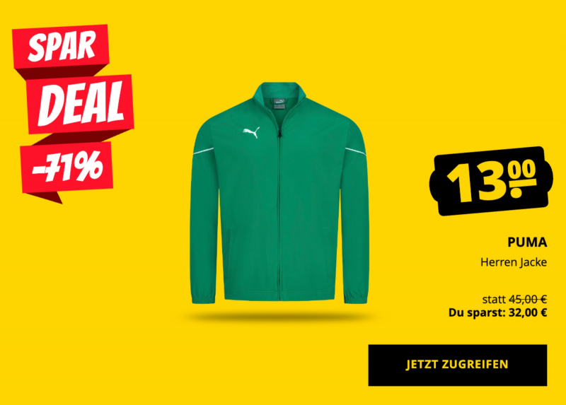 PUMA Herren Jacke nur 13 €!