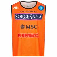 SSC Napoli Kappa Hommes Haut sans manches d'entraînement 3112PDW-ARANCIO