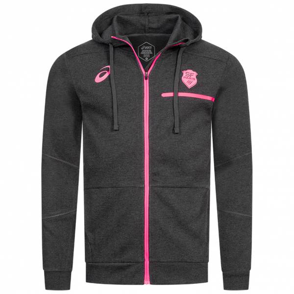 Stade Francais ASICS Uomo Felpa con zip e cappuccio 2111A082 021 scontosport