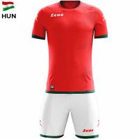 Zeus Mundial Teamwear Set Shirt met short rood wit