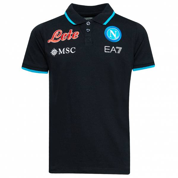 SSC Neapel EA7 Emporio Armani Kinderen Presentatie Poloshirt marine EA7SSCN87JR-BLU