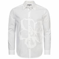 TED BAKER Strafod Hommes Chemise à manches longues 256271-BLANC