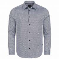 TED BAKER Faenza Geo Men Long-sleeved Shirt 272167-NAVY