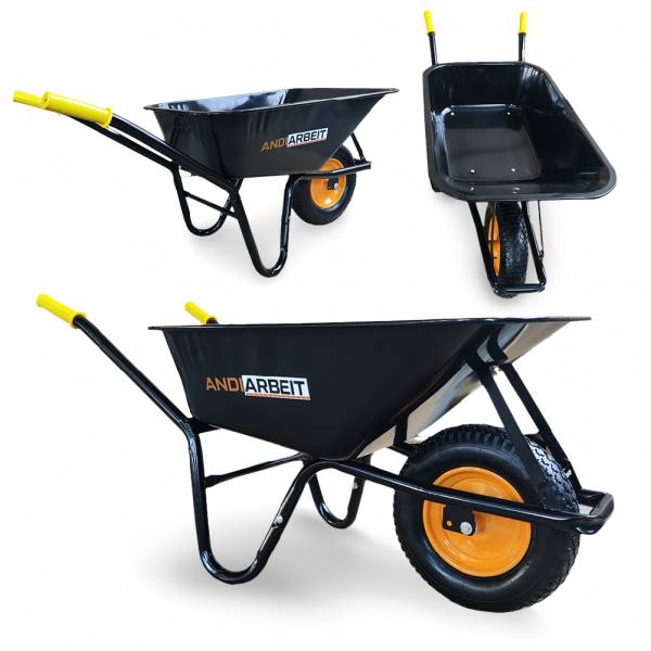 ANDIARBEIT® &quot;Kraftpaket&quot; Wheelbarrow 100 liters black