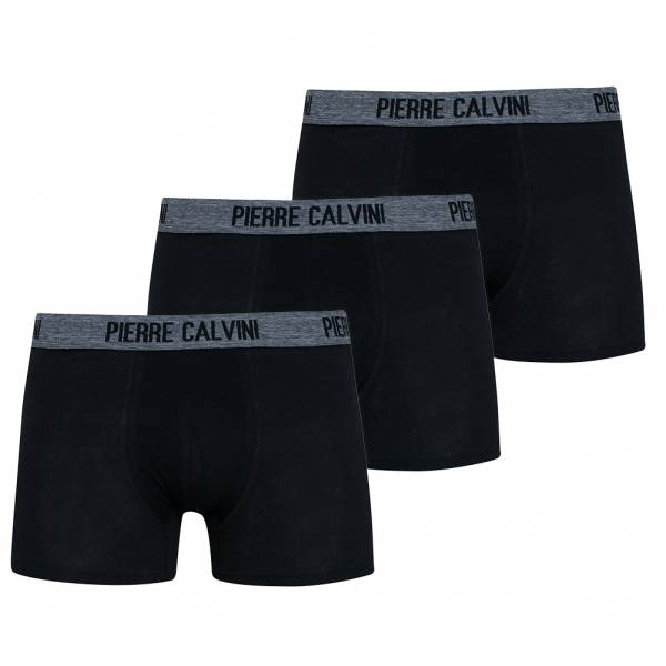 PIERRE CALVINI Hipster Hombre Calzoncillos bóxer Pack de 3 Negro 6130-B-4