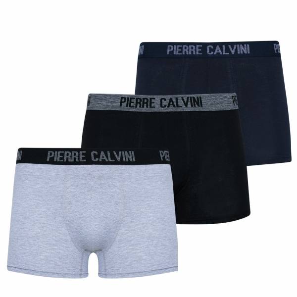 PIERRE CALVINI Hipster Uomo Boxer Set da 3 Classico 1 6130-CA-1