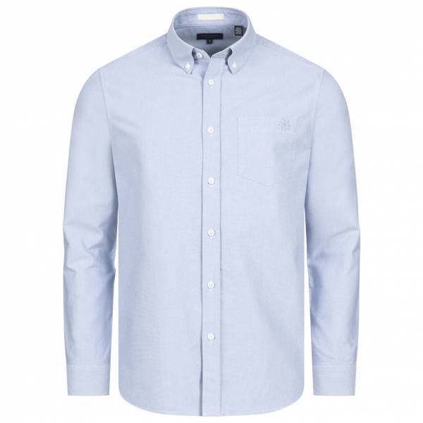 TED BAKER Paplet Oxford Heren Hemd met lange mouwen 264757-BLAUW