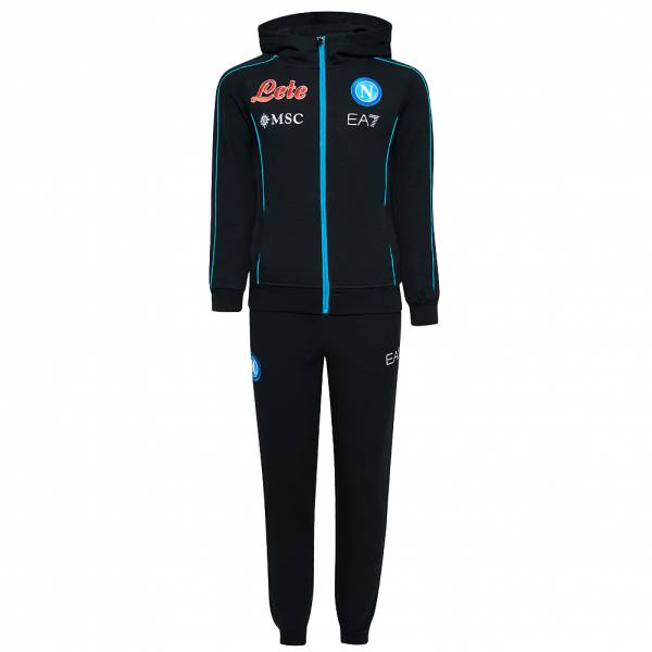 SSC Neapel EA7 Emporio Armani Kinderen Trainingspak EA7SSCN92BJR-BLAUW-MARINE-AZZURRO