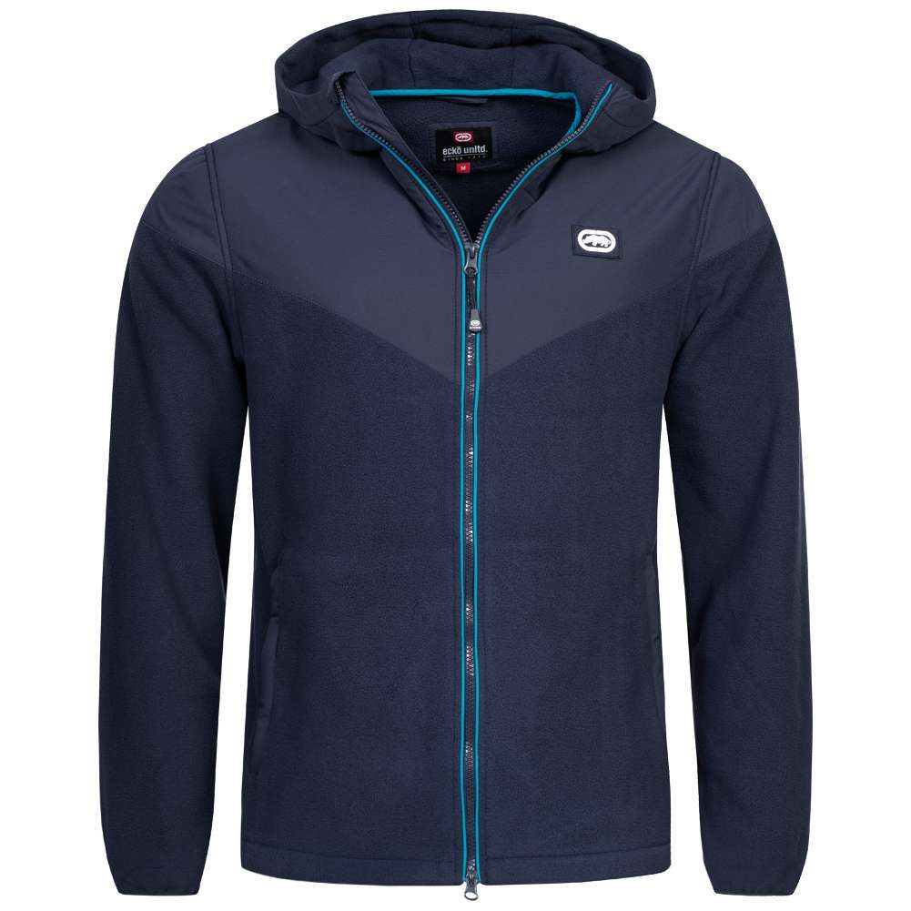 Ecko Unltd. Stroll Men Hooded Fleece Jacket ESK04793 Navy | SportSpar.com