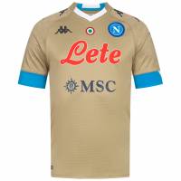 SSC Napoli Kappa Kombat Pro Mężczyźni Koszulka 311236W-BEŻOWY AZZURRO