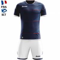 Zeus Mundial Teamwear Set Shirt met short marinewit