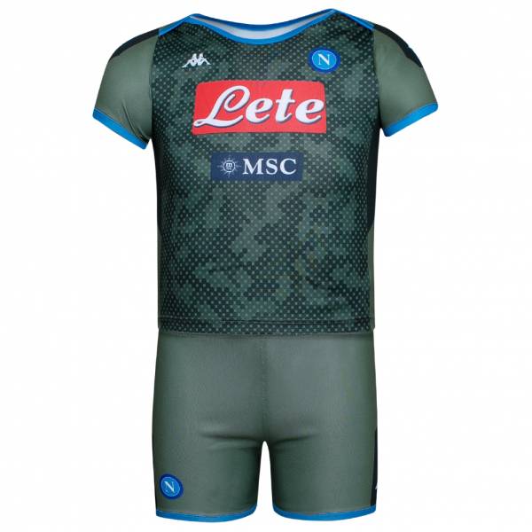 SSC Napoli Kappa Baby / Bambini Divisa da calcio 304NXC0-VERDE FANTASIA-VERDE