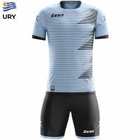 Zeus Mundial Teamwear Set Shirt met short hemelszwart