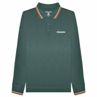 Lambretta Twin Tipped Herren Langarm Polo-Shirt SS3224-TG/W/BO