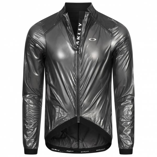 Oakley Jawbreaker Road Jacket Blackout Heren Wielerjas 412430-02E-GRIJS