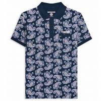 Lambretta Paisley Herren Koszulka polo SS1227-NAVY