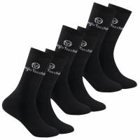 Sergio Tacchini Unisex Tennissocken 3 Paar schwarz 93230732