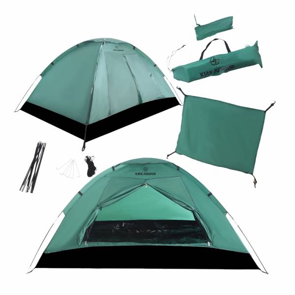 KIRKJUBØUR® &quot;Vindr&quot; 1 Person Camping Tent green