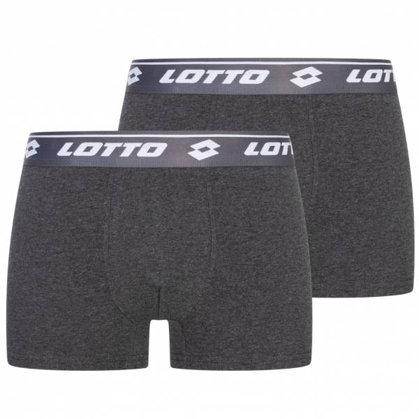 Lotto Hombre Calzoncillos bóxer Pack de 2 blanco/antracita 397857