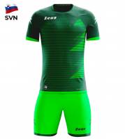 Zeus Mundial Teamwear Set Shirt met short groene neon