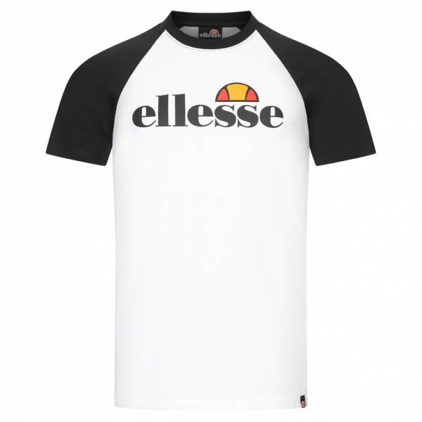 ellesse Piave Raglan Uomo T-shirt SBS07393-Nero Bianco