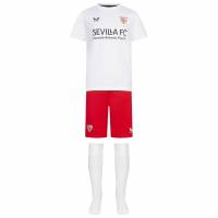 FC Sevilla CASTORE Kinderen Uitvoetbaltenue TI2243-WITREDWHITE