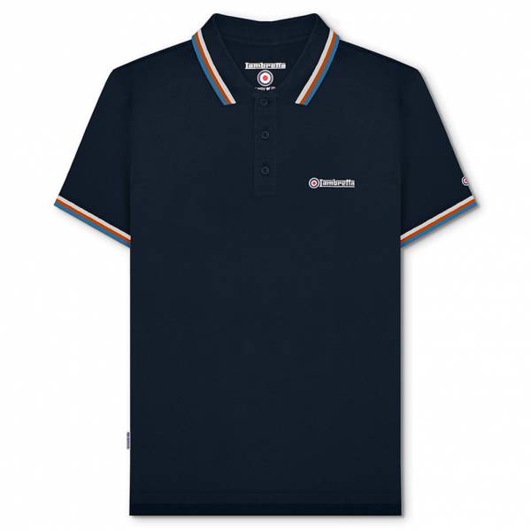 Lambretta Triple Tipped Men Polo Shirt SS1650-N/W/BO/A