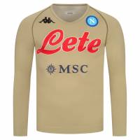 SSC Napoli Kappa Uomo Funzionale Maglia per l'allenamento 31125GW-BEIGE