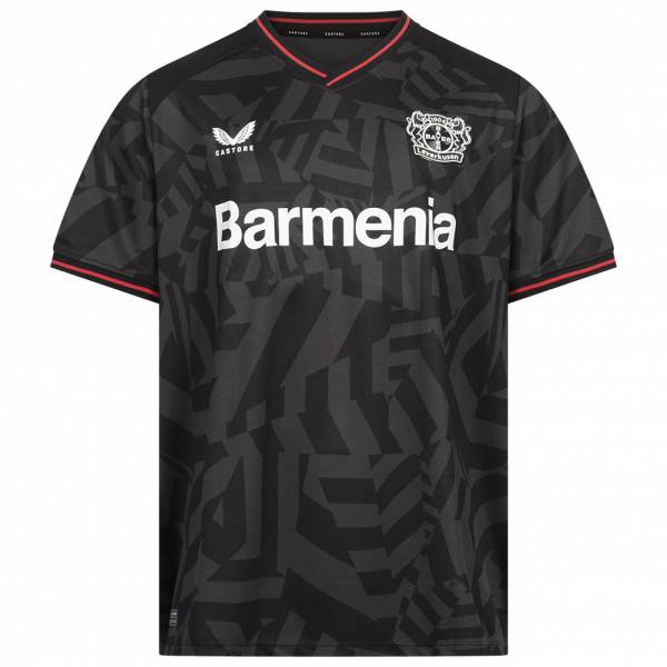 Bayer 04 Leverkusen CASTORE Hommes Grandes tailles Maillot TM1744-NOIR