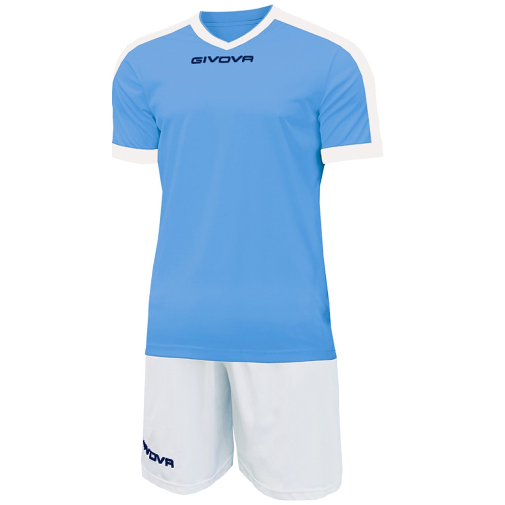 Clancy dessert modtagende Givova Kit Revolution Football Jersey with Shorts light blue white |  SportSpar.com