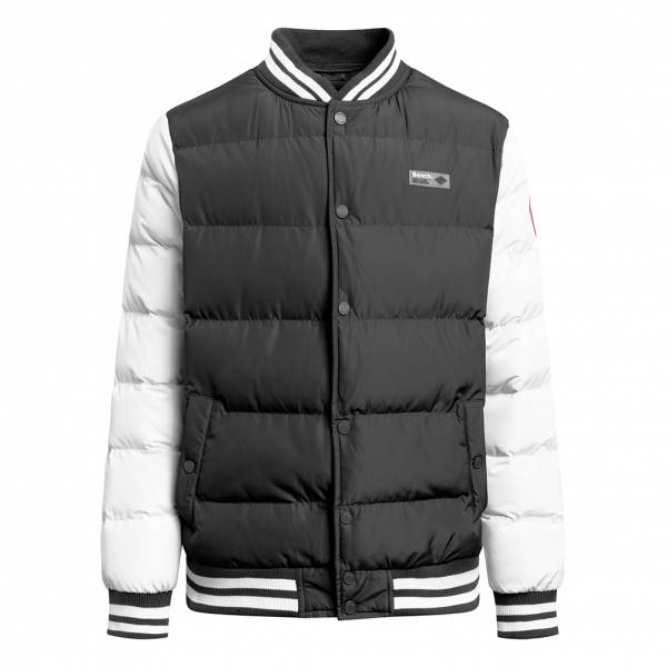 Bench Reggie Men College Winter Jacket 124705-016-BLACK-WHITE