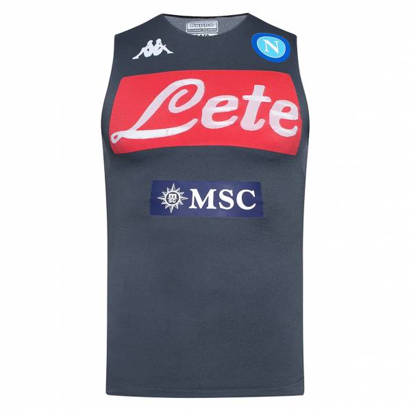 SSC Napoli Kappa Uomo Funzionale Maglia per l&#039;allenamento 3112P3W-GRIGIO