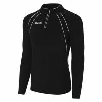 Capelli Sport Raven Heren 1/4-rits Fleece sweatshirt AGA-1237X-zwart/wit