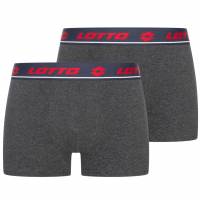 Lotto Hombre Calzoncillos bóxer Pack de 2 rojo/antracita 397994