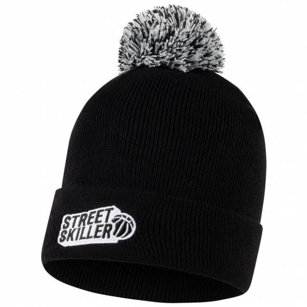 STREETSKILLER &quot;MVP&quot; Pom Pom Beanie Bommelmütze schwarz