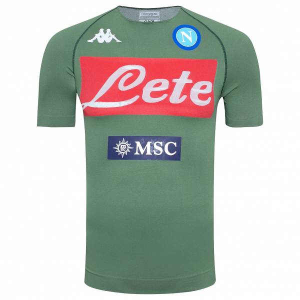 SSC Napoli Kappa Hommes Fonctionnel Maillot d&#039;entraînement 3112P2W-VERT