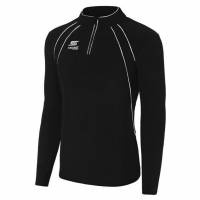Capelli Sport Raven Heren 1/4-rits Fleece sweatshirt AGA-1237-zwart/wit