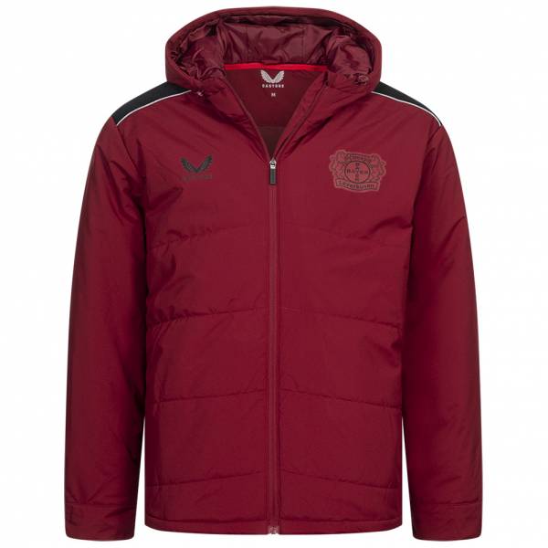 Bayer 04 Leverkusen CASTORE Hommes Veste d&#039;hiver TM1491B-ROUGENOIR