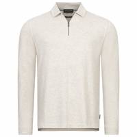 TED BAKER Karpol Soft Touch Heren Sweatshirt met kraag 269623-NATUURLIJK