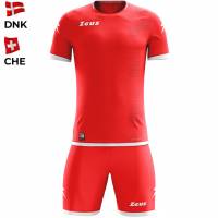 Zeus Mundial Teamwear Set Shirt met short rood
