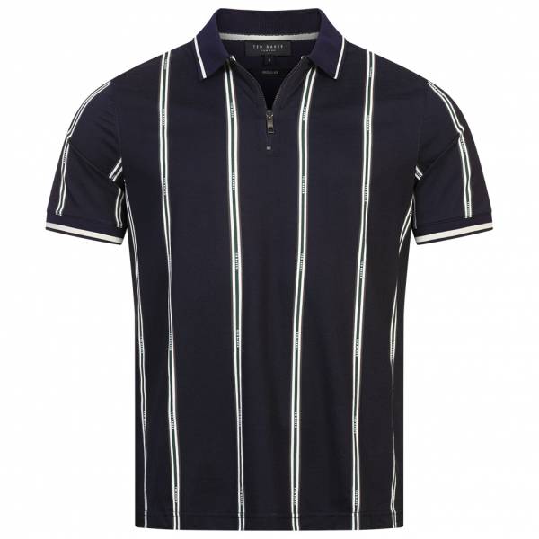 TED BAKER Sisons Zip Mężczyźni Koszulka polo 271171-MARYNARKA WOJENNA